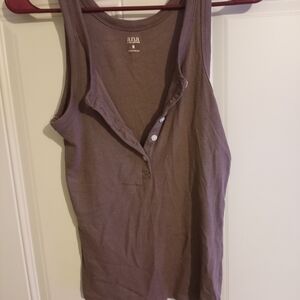 a.n.a Women's Taupe Tank Top